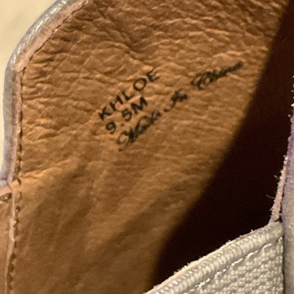 DONALD Pliner Khloe Metallic Silver Peep Toe Sandals Booties S… - Picture 6 of 7